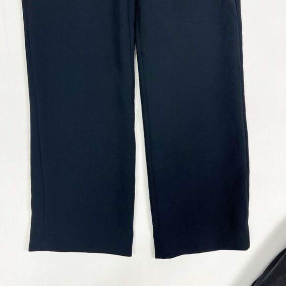 Aritzia Wilfred Geneva Black High Rise Tie Waist Straight Trouser Ankle Pant 0 - Picture 8 of 11